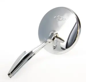 Door Mirror - Round with Bowtie - LH or RH - 66-67 Camaro Chevelle Nova - Image 1 of 3