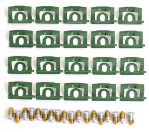 1968 Plymouth Barracuda Back Glass Molding Clips &amp; Screw Set