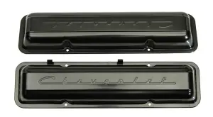 1961 Chevy Corvette Valve Covers - Primer with Chevrolet Script - Pair
