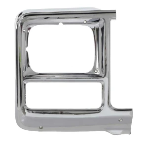 Headlamp Bezel - RH - Chrome - Square Headlight - 80 Chevy GMC CK Truck SUV - Image 1 of 6