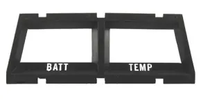 1976 Chevy Nova Console Gauge Battery and Temp Bezel - 71-76 Nova Ventura; 74 GTO
