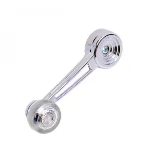 1973 Mercury Montego Window Crank Handle w/ Clear Knob - 73-74 Torino; 73-77 Galaxie Monterey; 73-74 F100 F250 F350