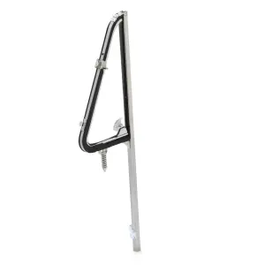 Vent Window Assembly - Chrome - Clear Glass - LH - 64-66 Chevy GMC Truck - Image 2 of 4