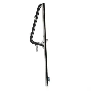 Vent Window Assembly - Chrome - Clear Glass - LH - 64-66 Chevy GMC Truck - Image 3 of 4