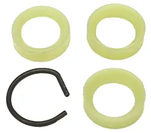 1969 Pontiac GTO Clutch Bellcrank Pivots - 4 Piece Set (Seats &amp; Clip) - 62-74 Chevy II Nova; 64-72 GM A Body; 67-81 Camaro Firebird
