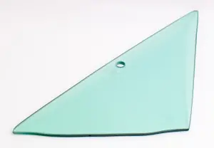 Vent Glass - Green Tint - LH - 66-67 Dodge Plymouth B-Body 2DR Hardtop, Convertible, 2/4DR Sedan & Wagon - Image 2 of 3