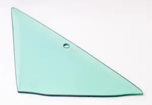 Vent Glass - Green Tint - RH - 66-67 Dodge Plymouth B-Body 2DR Hardtop, Convertible, 2/4DR Sedan & Wagon - Image 2 of 3