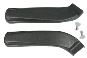 1969 Pontiac GTO Bucket Seat Hinge Arm Covers - LH/RH Pair - 67-70 Camaro Firebird; 67-72 Chevelle Malibu El GTO; 67-72 Chevy II Nova Ventura