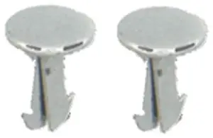 1968 Pontiac Ventura Seat Hinge Arm Fastener Clips - 4 Piece Set - 67-70 Camaro Firebird; 67-72 Chevelle Malibu El GTO; 67-72 Chevy II Nova Ventura