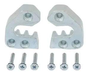 Door Striker Plates w/ Screws - LH/RH Pair - 68-70 Dodge Plymouth B-Body - Image 1 of 2