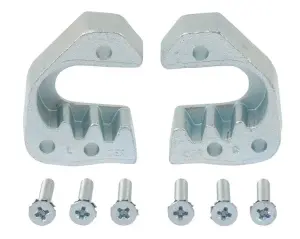 Door Striker Plates w/ Screws - LH/RH Pair - 68-70 Dodge Plymouth B-Body - Image 2 of 2