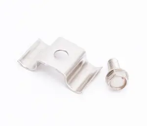 1972 Chevy Suburban A/C Hose Clamp w/ Bolt - Stainless - 67-72 Chevy GMC C/K Truck Suburban; 69-72 Blazer Jimmy