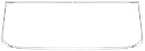 1966 Chevy Chevy II Back Glass Molding Set - 66-67 Chevy II Nova 2 Door Hardtop