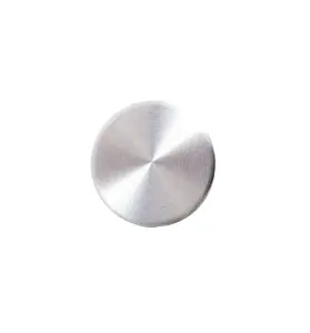 1972 Mercury Montego Window Crank Handle Screw Cover - Brushed Aluminum - 68-72 Truck and Car 68-77 Bronco