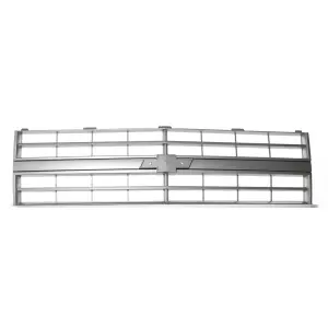 Premium Grille - OE Style with Emblem Mount - Argent Gray - Single Headlight - 85-88 CK Chevy Pickup Blazer Suburban - Image 1 of 4