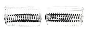 1970 Plymouth Scamp Park Lamp Lenses and Gaskets - Clear - LH/RH Pair - 70-72 Valiant Duster Scamp (except 71-72 Sharktooth Grille Style)