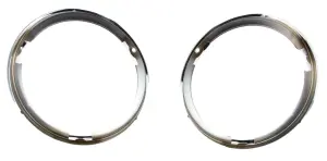 Headlamp Bezels - Chrome - LH/RH Pair - 63 Chevy C/K Pickup - Image 2 of 2