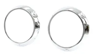 Headlight Bezels - Chrome - Pair - 66-70 Bronco - Image 2 of 3