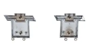 Front Fender Emblems - &quot10" w/ Hardware - Pair - 1964 Chevy C/K Pickup Truck Suburban - Image 3 of 3
