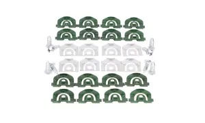 Windshield Molding Clip & Screw Set - 64-67 Chevelle Skylark Cutlass GTO 2DR Coupe - Image 1 of 2