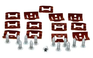 1968 Pontiac Trans Am Windshield Molding Clip Set - Upper &amp; Sides (26pcs) - 67-69 Camaro Firebird Convertible