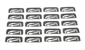 1973 Chevy Nova Back Glass Molding Clip Set - 20pcs - 68-74 Chevy II Nova; 71-74 Ventura 2DR Coupe without Vinyl Top