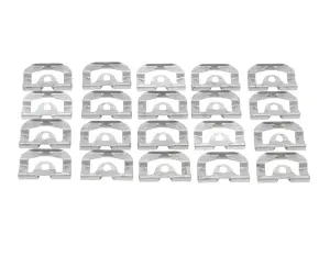 1973 Chevy Nova Back Glass Molding Clip Set - 20pcs - 68-74 Chevy II Nova; 71-74 Ventura 2DR Coupe with Vinyl Top