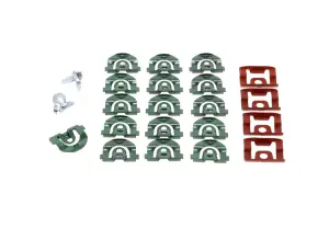 1964 Chevy El Camino Back Glass Molding Clip Set &amp; Screw Set (24pcs) - 64-65 El Camino