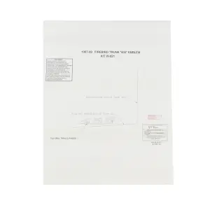 Trunk Lid Emblem Template Kit - for 400 Emblem - 69 Firebird - Image 1 of 2