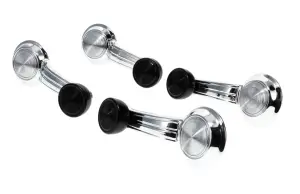 Window Crank Set - Front & Rear - (Black Knob) - 69 Camaro - Image 2 of 3