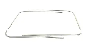 1963 Ford Galaxie Back Glass Molding Set - 4pc - 63-64 Galaxie Fastback