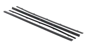 Front Door Beltline Window Felts - Inner & Outer - Black - 67-72 Chevy GMC CK Truck Blazer Jimmy Suburban - Image 1 of 2