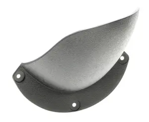 Kick Panel Air Vent Baffle - RH Black - 73-91 Chevy GMC CK Truck SUV - Image 3 of 4