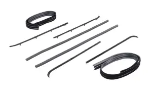Front Door Window Channel Kit - with Black Bead Felts - 64-66 Chevy GMC CK Pickup Truck Suburban - Image 3 of 3