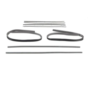 Front Door Window Channel Seal Kit - Felts/Channels/Div Bar - Black Bead - 67-72 Chevy GMC CK Pickup - Image 4 of 6