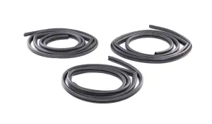 Door Weatherstrip Seals - 3pcs Front and Rear - Push On - 67-72 Chevy GMC CK Suburban - Image 2 of 3