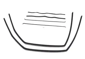 Front Door Window Channel Seal Kit - Felts/Channels - 6pcs - 47-50 Chevy GMC Pickup Suburban - Image 3 of 3