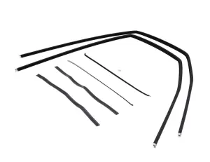 Front Door Window Channel Seal Kit - Felts/Channels - 6pcs - 47-50 Chevy GMC Pickup Suburban - Image 2 of 3