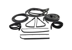 1971 Ford F350 Complete Weatherstrip Seal Kit (14pcs) - 71-72 F-Series Pickup w/o Weatherstrip Trim Groove