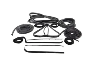 Complete Weatherstrip Seal Kit (14pcs) - 73-76 F-Series Pickup w/ Weatherstrip Trim Groove - Image 1 of 3