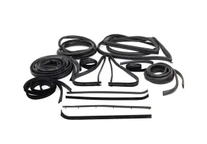 Complete Weatherstrip Seal Kit (16pcs) - 73-79 F-Series Pickup w/o Weatherstrip Trim Groove - Image 1 of 3