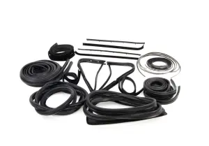 Complete Weatherstrip Seal Kit (18pcs) - 77-79 F-Series Pickup w/ plastic chrome windshield trim - Image 3 of 3