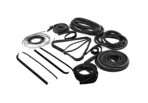 Complete Weatherstrip Seal Kit (18pcs) - 77-79 F-Series Pickup w/ plastic chrome windshield trim - Image 2 of 3