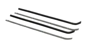 Front Door Beltline Window Felts - Inner & Outer - 4pcs - 64-66 Chevy GMC Truck - Image 2 of 2