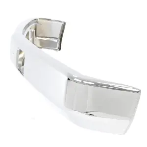 Front Bumper - Chrome - with Tag Bracket Holes - with Air Intake Holes - 88-98 Chevy GMC OBS Truck SUV - Image 2 of 4