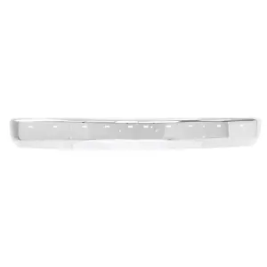 1997 GMC Suburban Front Bumper - Chrome - with Tag Bracket Holes - with Impact Strip Holes - with Bumper Guard Holes - 88-98 Chevy GMC OBS Truck SUV