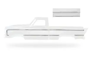 Complete Premium Body Molding Set - Polished - 73-80 Chevy GMC CK Squarebody Truck - Long Bed Fleetside - Image 3 of 6
