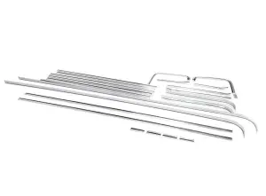 Complete Premium Body Molding Set - Polished - 73-80 Chevy GMC CK Squarebody Truck - Long Bed Fleetside - Image 1 of 6