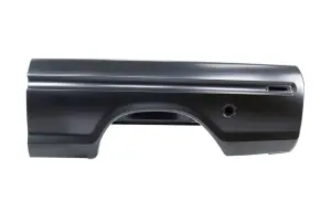 1976 Ford F150 Bedside Assembly - Short Bed w/ Round Gas Hole - LH - 73-76 Ford F100 F150 F250 F350