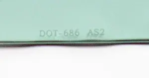 Door Glass - Green Tint - LH - 68-72 Chevy II Nova 2 Door - Image 2 of 2